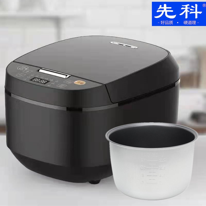 Xianke Electric Rice Cooker 5L Intelligent Reservation Timing Heating Electric Rice Cooker Home Gift Sold Multifunctional Electric Rice Black Hot Sale (Single Spray Aluminum Bile)