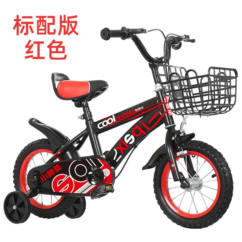 Spot 3-6 years old childrens bicycle 12 14 16 inch stroller mountain bike Primary School students bicycle gift car Standard Red + ordinary wheel