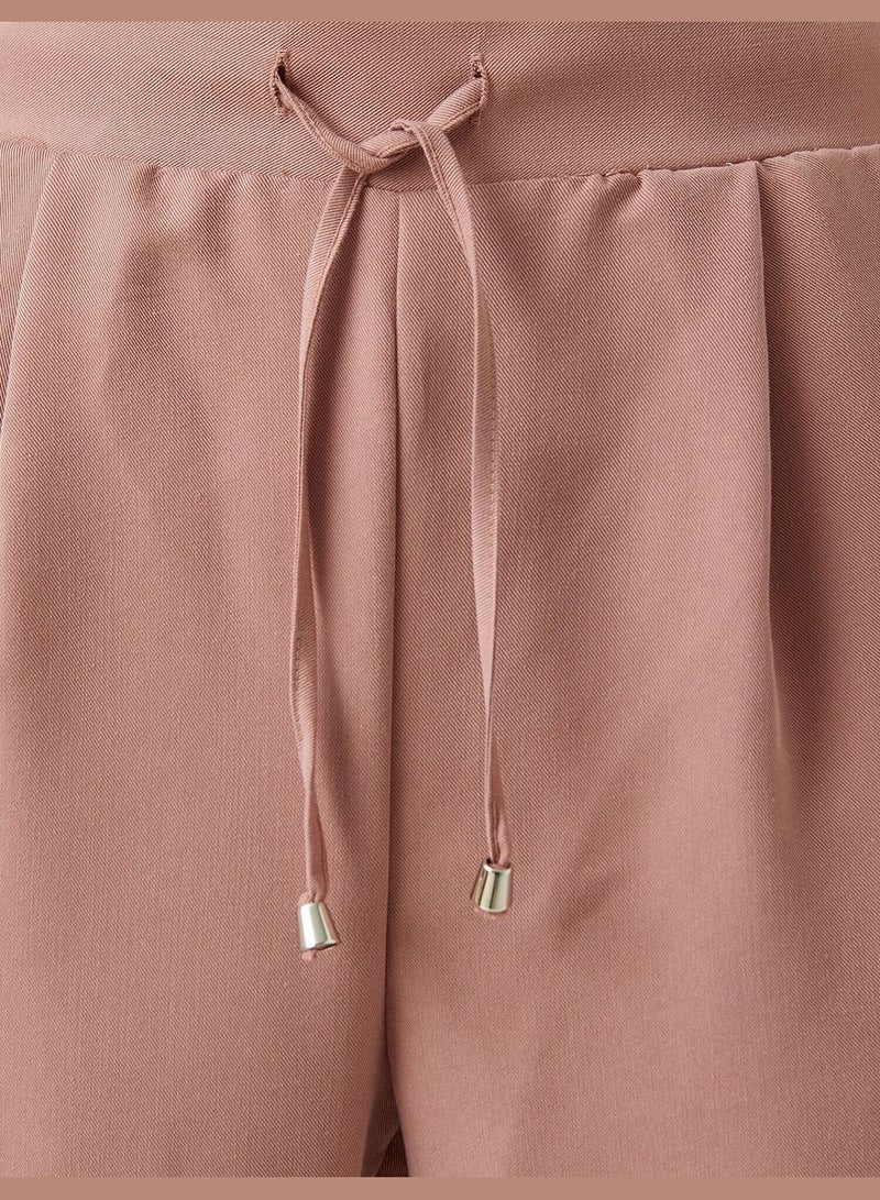 Drawstring Carrot Trousers Modal Rich