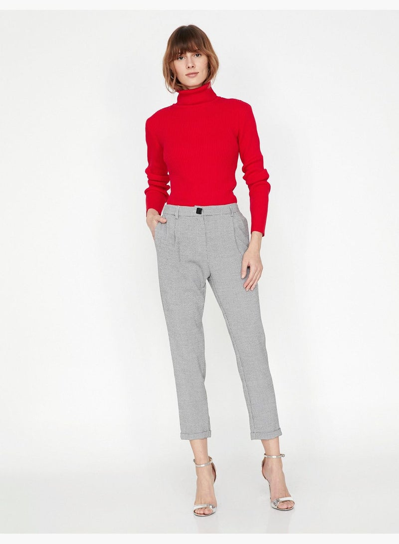 Button Detailed Trousers