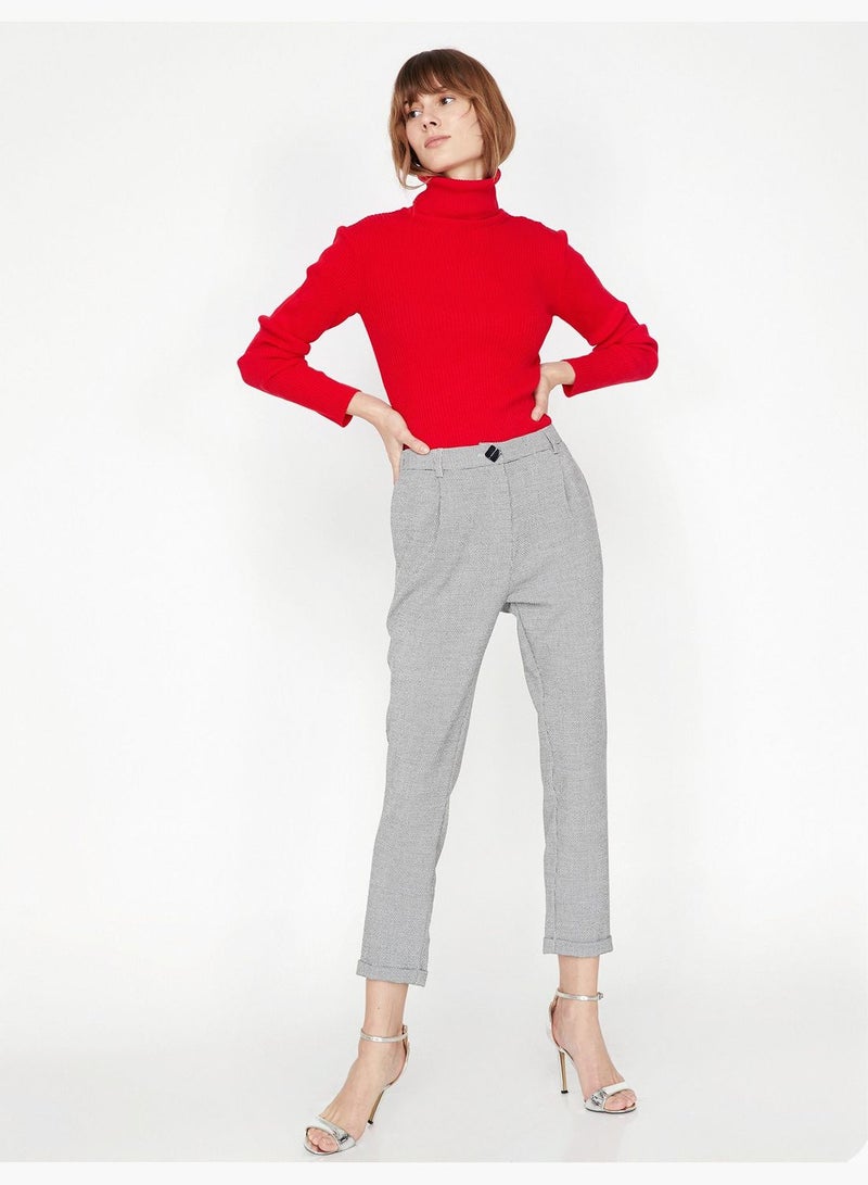 Button Detailed Trousers