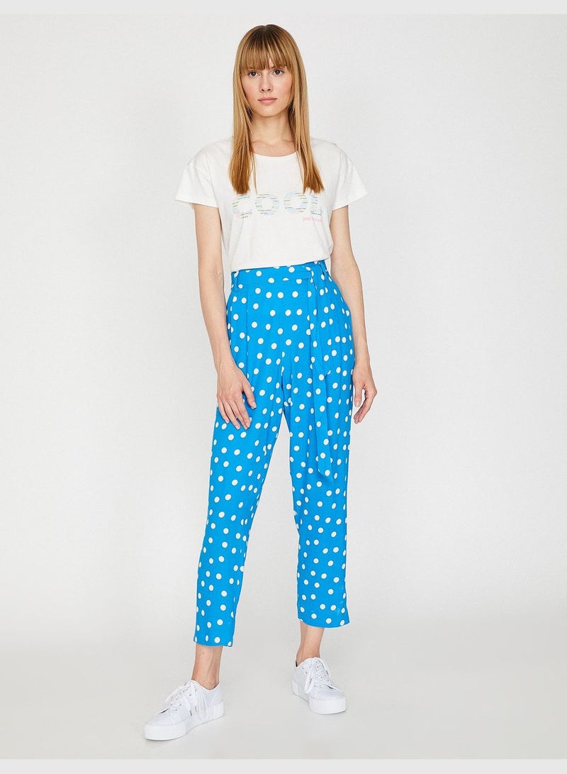 Dotted Detailed Trousers