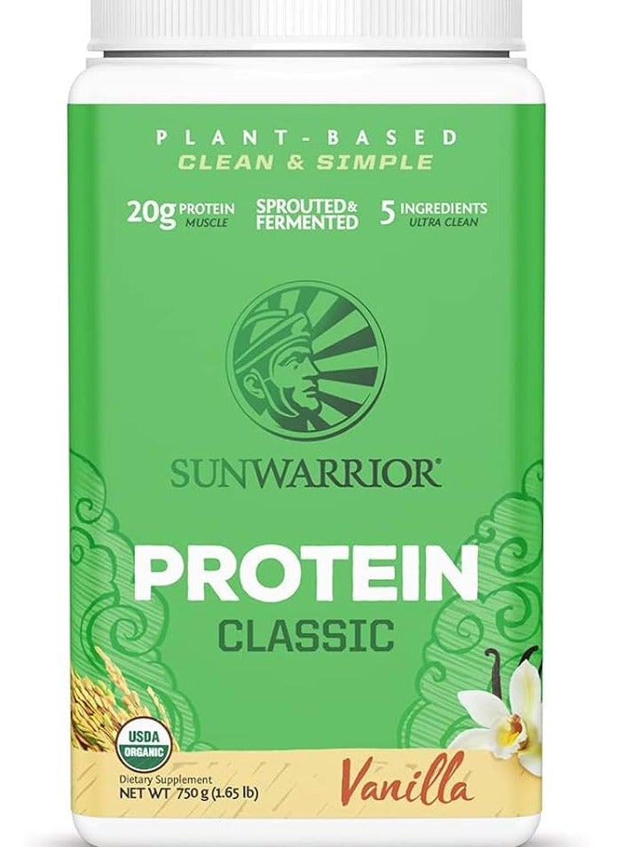 Sunwarrior Protein Classic Blend Organic Vanilla 750 Gm