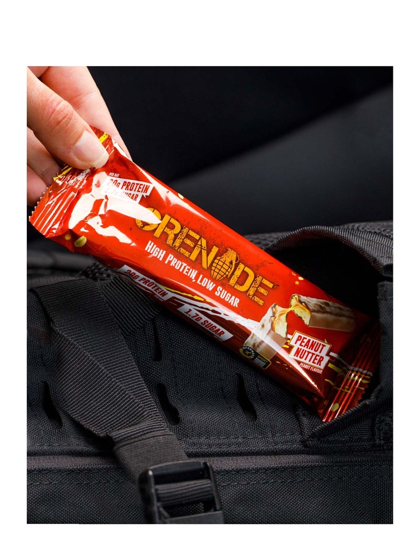 Grenade Grenade Carb Killa Protein Bar - Great Tasting High Protein and Low Sugar Snack, Box of 12, 60g, Peanut Nutter Flavor