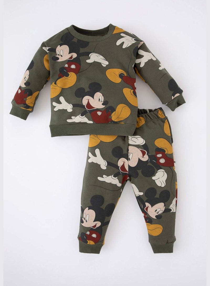 2 Pack BabyBoy Disney Mickey & Minnie Licenced Regular Fit Bike Neck Long Sleeve Knitted Set