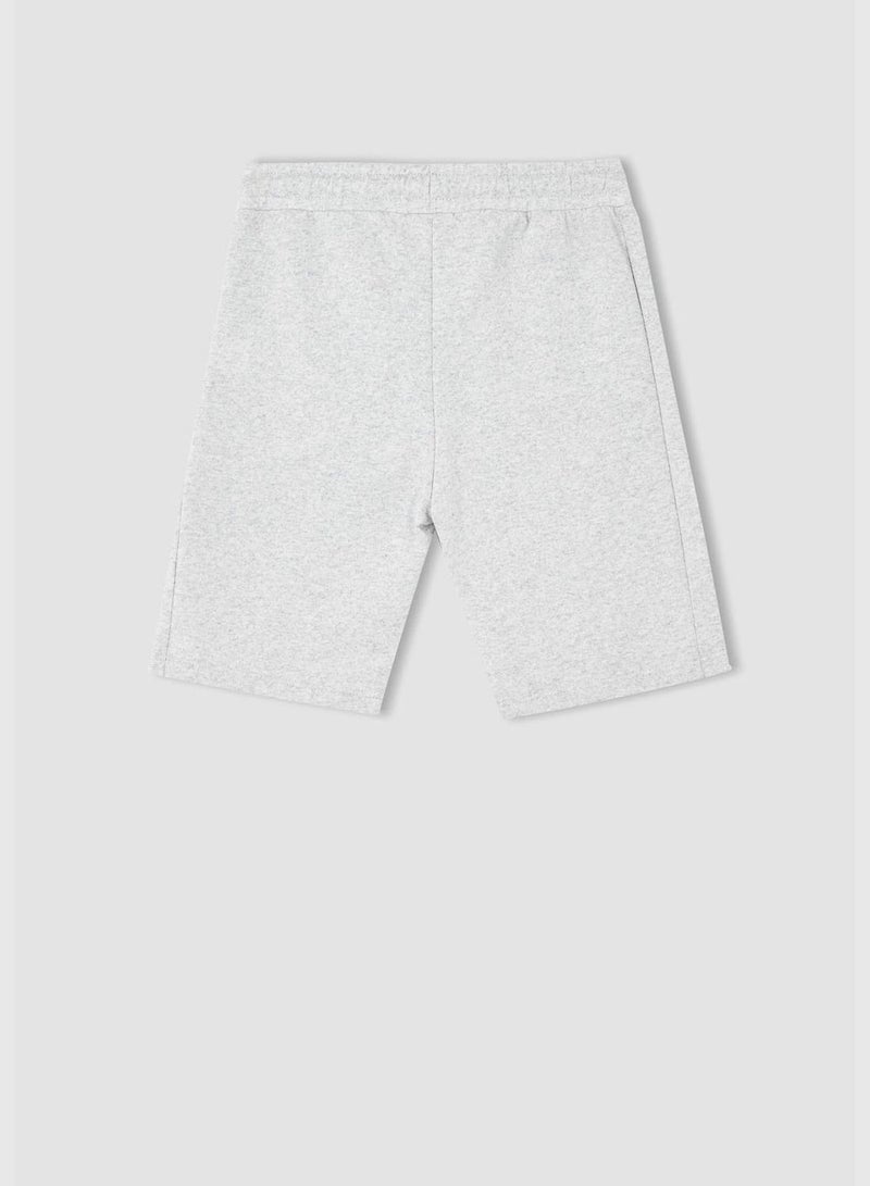 Basic Knit Bermuda Shorts