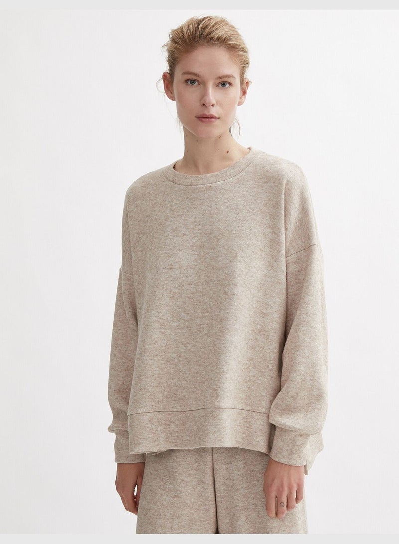 Slit Detailed Sweater Long Sleeve