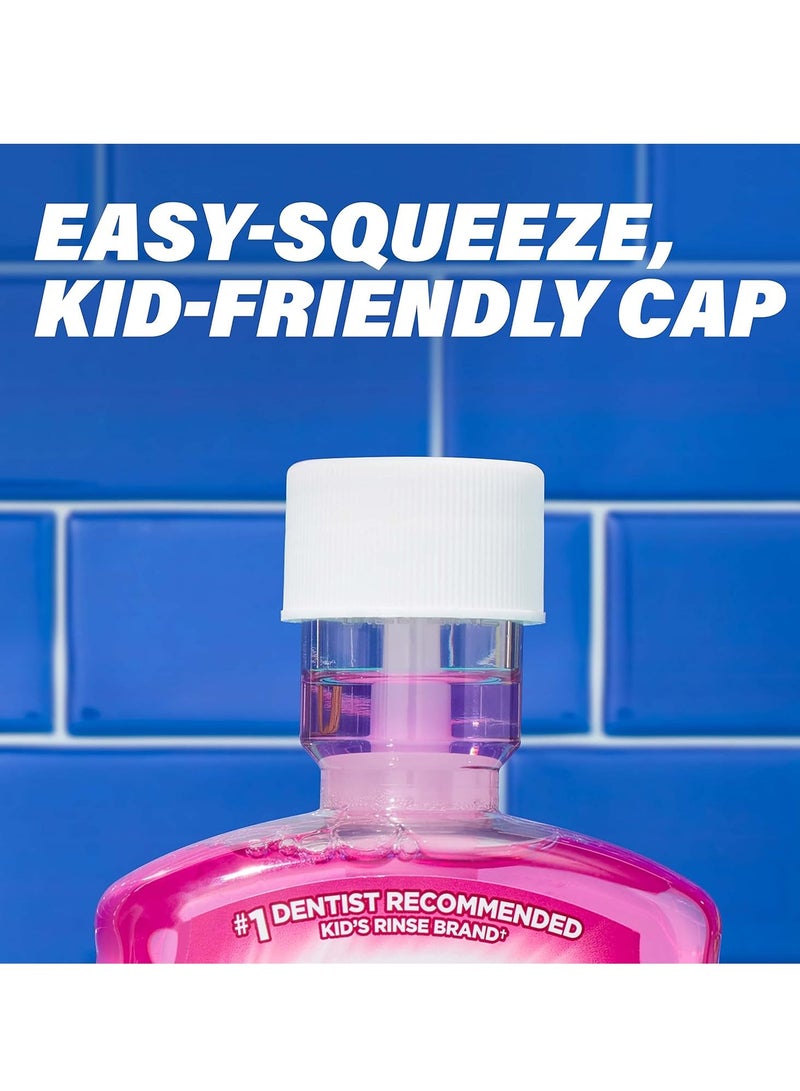 ACT Kids Anticavity Fluoride Rinse For Bad Breath Treatment, Bubble Gum Blowout, 16.9 fl. oz.