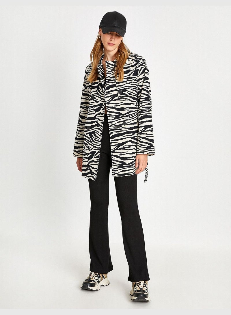 Zebra Patterned Trenchcoats