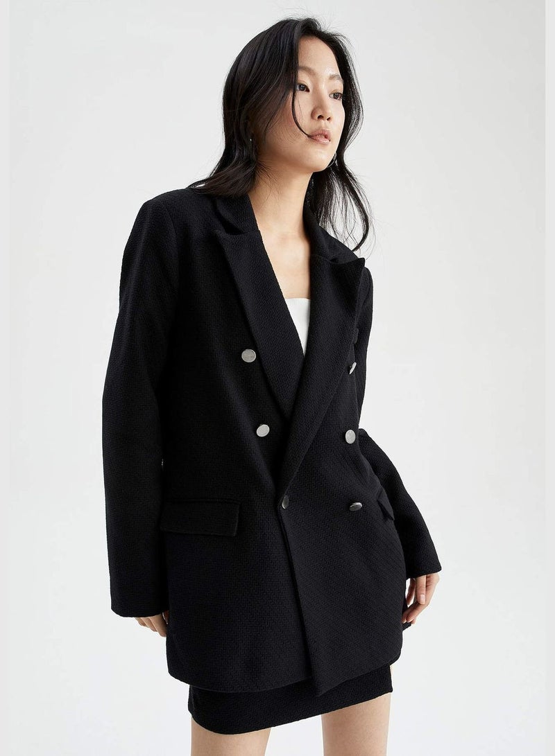 Blazer With Bottom Detail