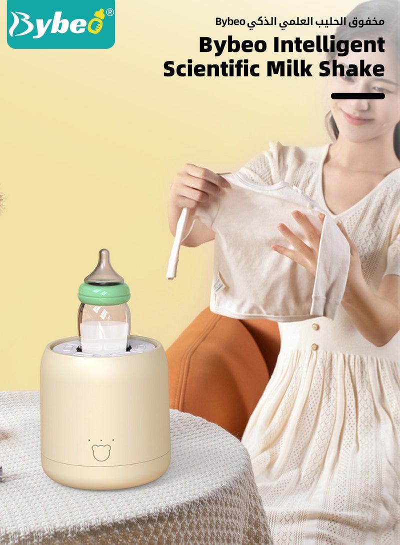 Baby Formula Dispenser & Mixer, Electric Automatic Infant Milk Bottle Shaker, Baby Milk Powder Mixer with 3 Modes, Universal Milk Blender, USB Charging, Low Noise, with Four-Layer Formula Containers