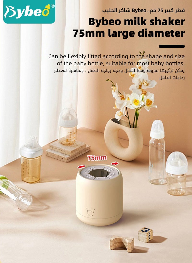 Baby Formula Dispenser & Mixer, Electric Automatic Infant Milk Bottle Shaker, Baby Milk Powder Mixer with 3 Modes, Universal Milk Blender, USB Charging, Low Noise, with Four-Layer Formula Containers