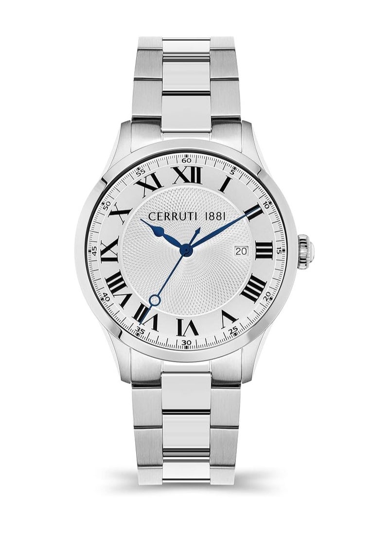 Cerruti 1881 White Dial Men's Watch with Stainless Steel Band - CIWGH2114102