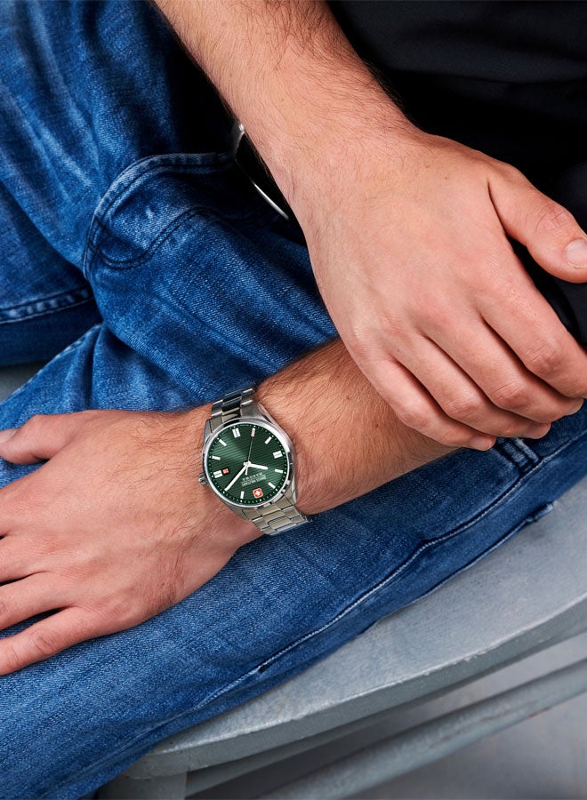 Roadrunner Watch For Men With Silver Stainless Steel Bracelet - 40 mm