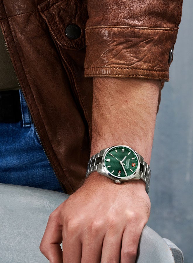 Roadrunner Watch For Men With Silver Stainless Steel Bracelet - 40 mm