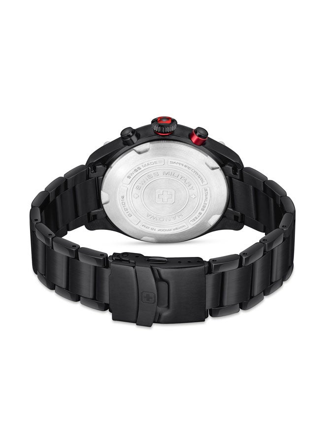 Blackbird Watch For Men With Black Stainless Steel Bracelet - 44 mm