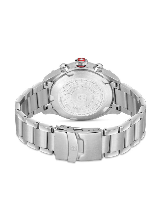 Nightflighter Watch For Men With Silver Stainless Steel Bracelet - 44 mm