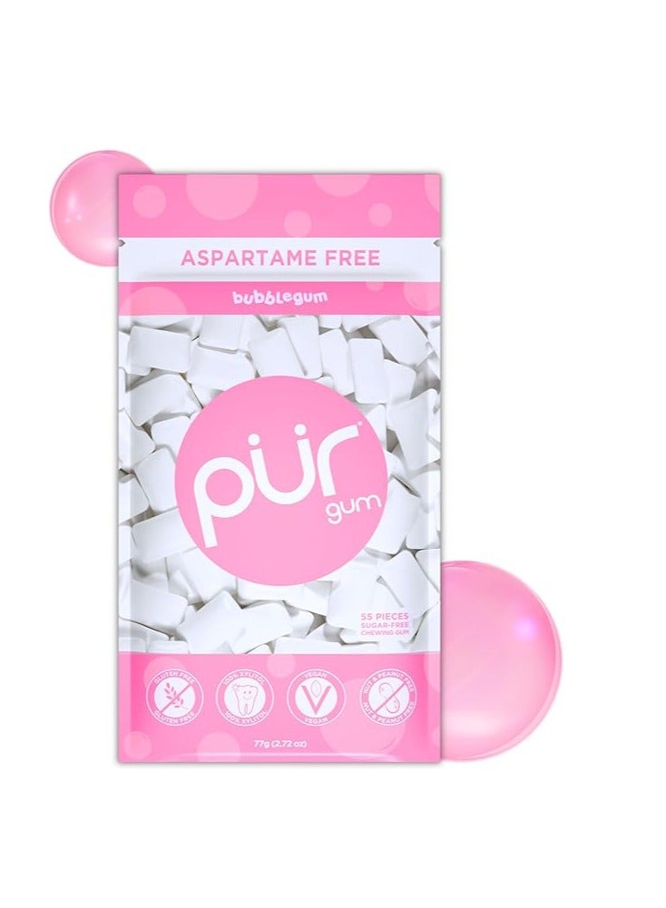 Aspartame and sugar free bubblegum 55 pieces