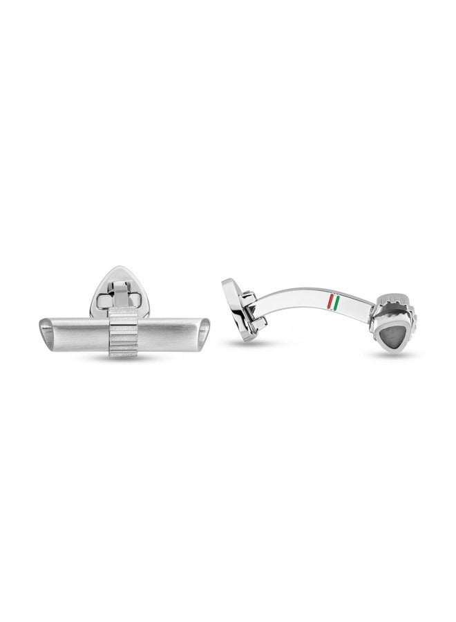 Collezione T Silver Branded Cufflinks For Men