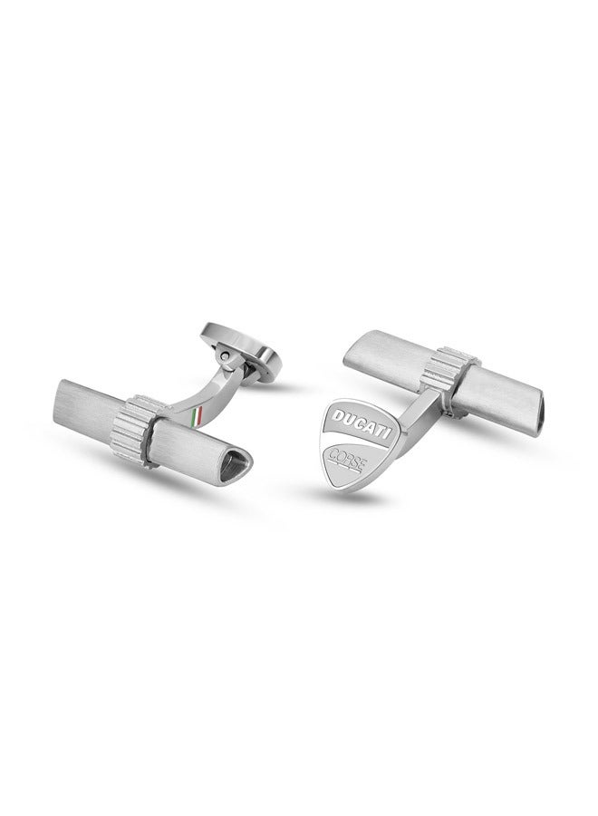Collezione T Silver Branded Cufflinks For Men