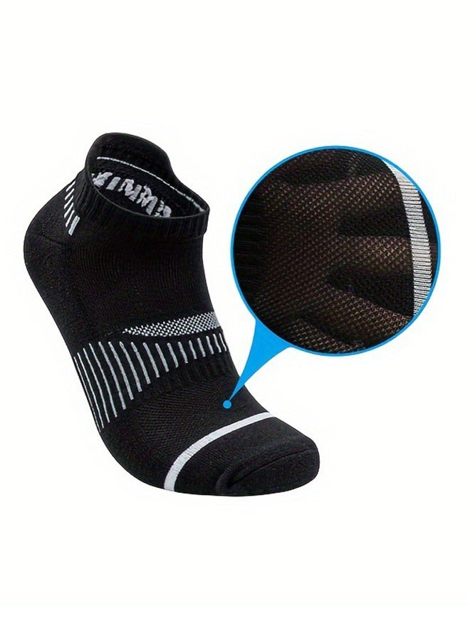 Men's Sports Cushioned Breathable Low Cut Ankle Socks With Arch Support - 6 Pairs Running Socks Athletic Socks Moisture Wicking For All Seasons For Business Casual Wear