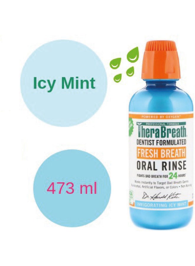 Fresh Breath Oral Rinse Icy Mint multicolour 437ml