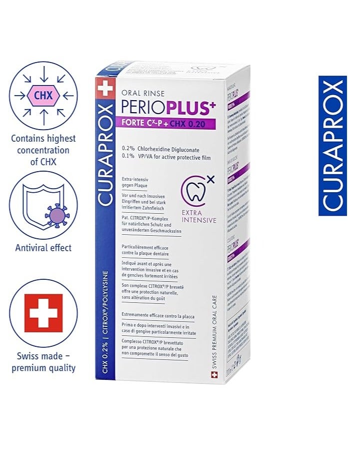 Curaprox Perio Plus Forte CHX 0.20% Mouthwash 200ml