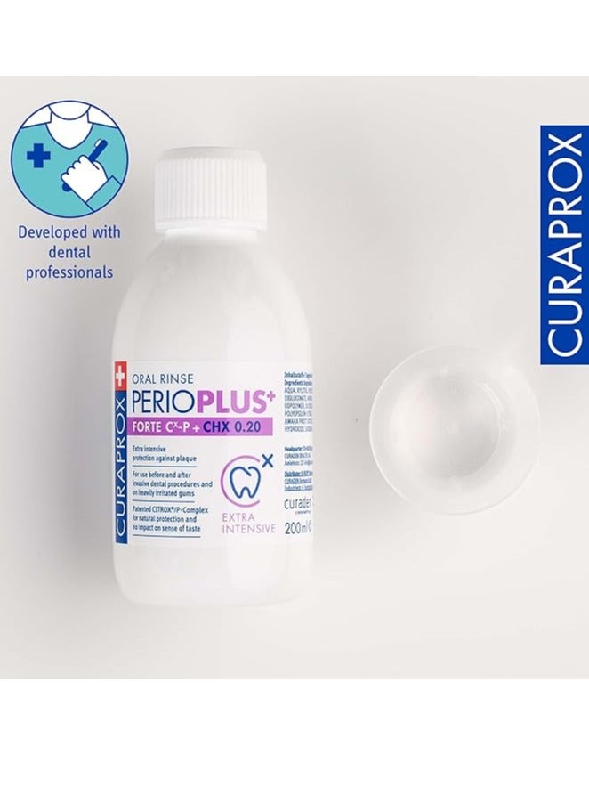 Curaprox Perio Plus Forte CHX 0.20% Mouthwash 200ml