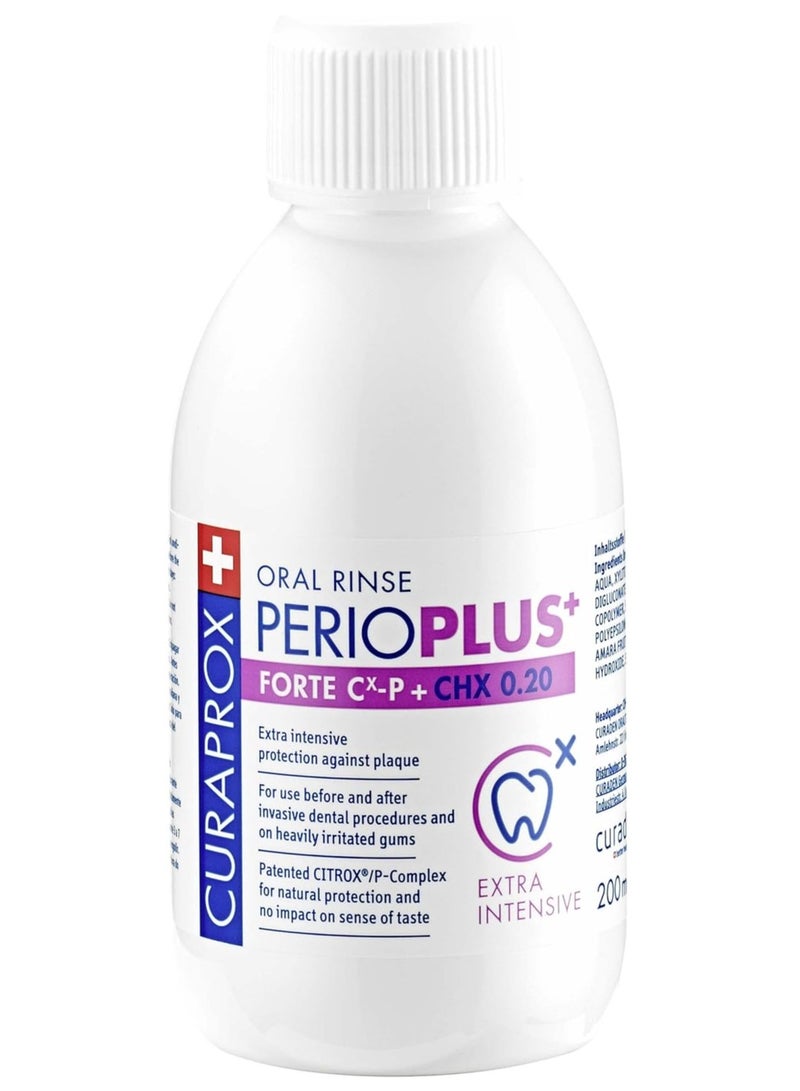 Curaprox Perio Plus Forte CHX 0.20% Mouthwash 200ml