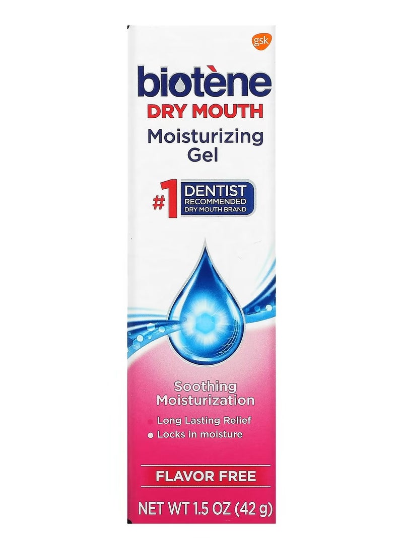 Biotene Dental Products, Dry Mouth Moisturizing Gel, Flavor Free, 1.5 oz (42 g)