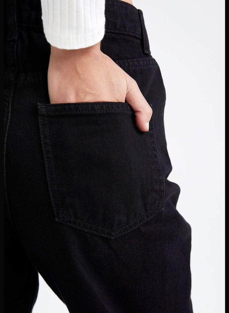 Woman Wide Leg Denim Trousers