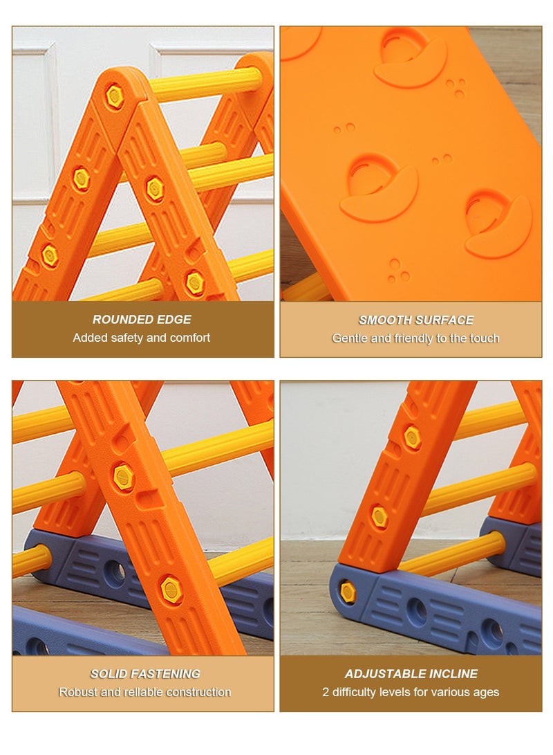 Triangle Set 4 in1 Foldable Baby Climbing Toys Wooden Montessori Climbing Set with Arch&Ramp&Ladder Baby Climber Indoor Jungle Gyms for Toddlers Montessori Toys