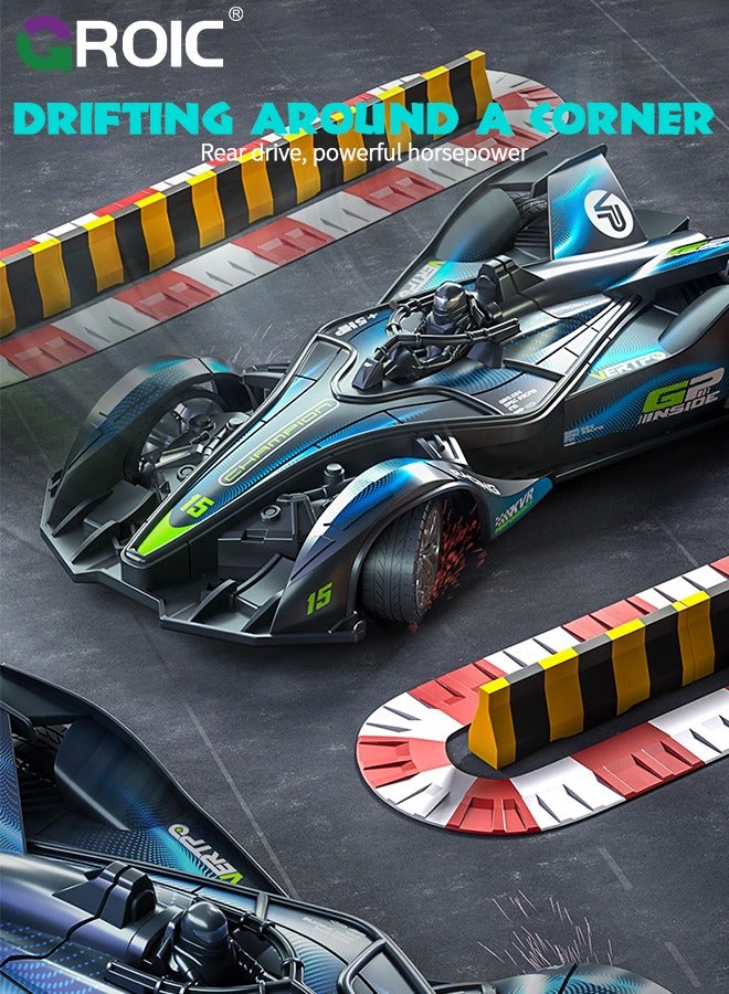 F1 Remote Control Car, Electric RC Car,  2.4Ghz Scale Model Racing Car Toys, Rechargeable Remote Control Stunt Car Toys, Children's Simulation Electric Racing Four-wheel Drive Racing