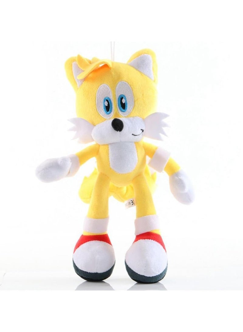 6pcs Sonic The Hedgehog Action Figures Plush Toys Stuffed Animals Puppets Set Hedgehog Tails Knuckles Shadow Tomy Amy Plush Doll