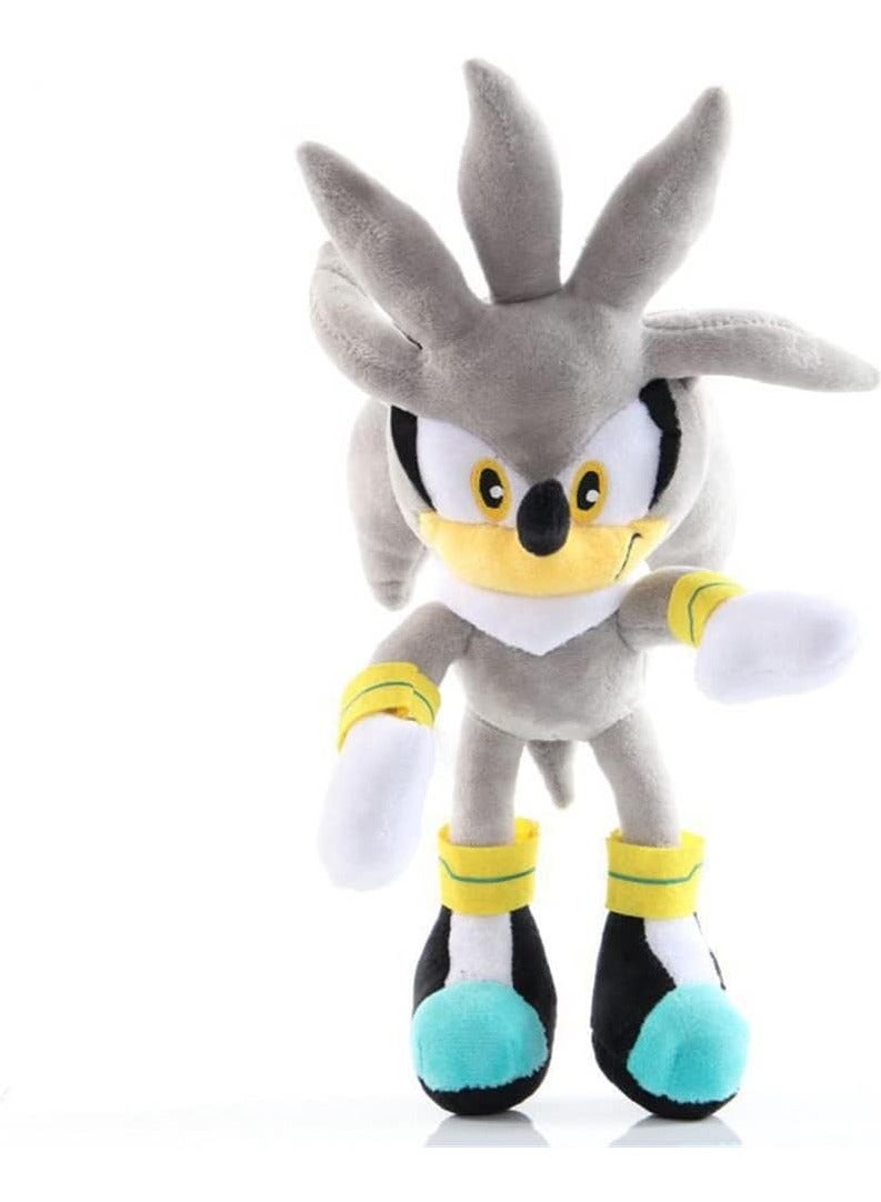 6pcs Sonic The Hedgehog Action Figures Plush Toys Stuffed Animals Puppets Set Hedgehog Tails Knuckles Shadow Tomy Amy Plush Doll