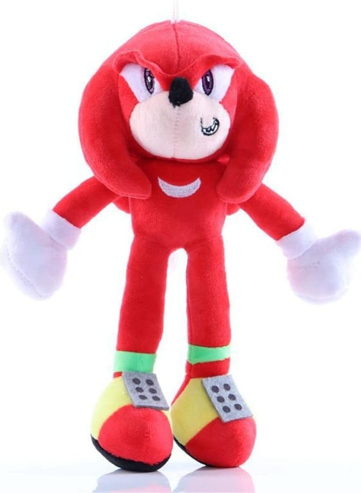6pcs Sonic The Hedgehog Action Figures Plush Toys Stuffed Animals Puppets Set Hedgehog Tails Knuckles Shadow Tomy Amy Plush Doll