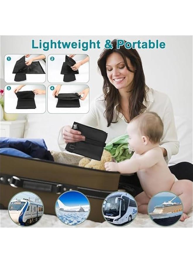 Airplane Bed for Toddler, Airplane Seat Extender for Kids, Kids Bed Airplane, Baby Plane Travel Essentials, Infant Flight Foot Rest for Airplane Travel (black)