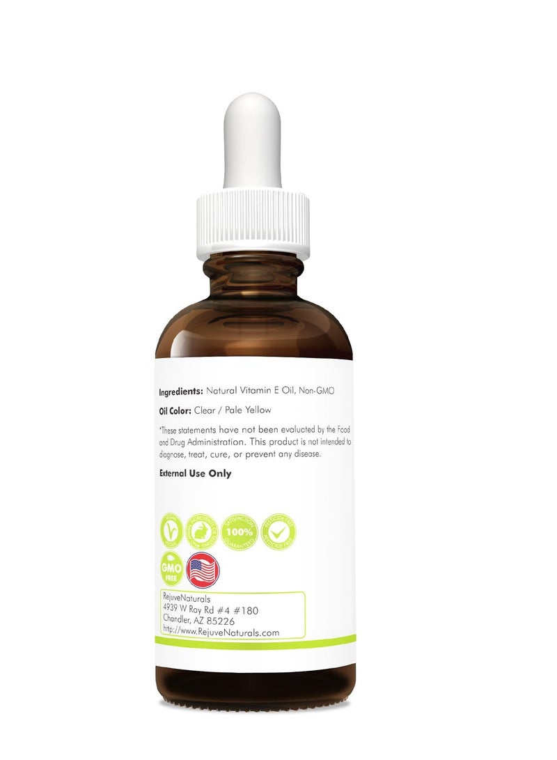 Vitamin E Oil - 100% Pure & Natural, 85,800 IU. Repair Dry, Damaged Skin from Surgery & Acne, Age Spots & Wrinkles. Boost Collagen for Moisturized, Youthful-looking Skin. d-alpha tocopherol, 2 Fl Oz