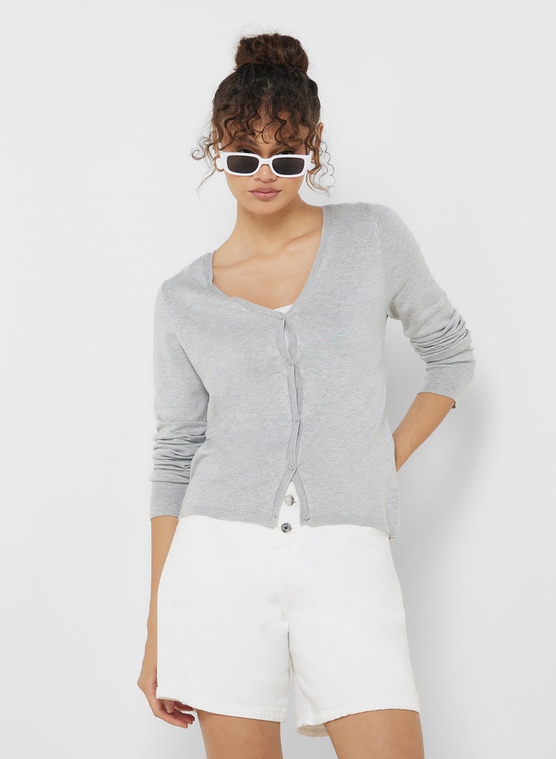 V-Neck Knitted Sweater