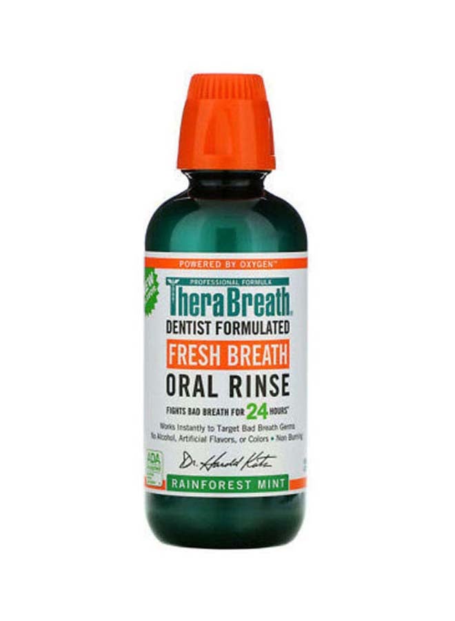 Fresh Breath, Oral Rinse, Rainforest Mint Green 473ml