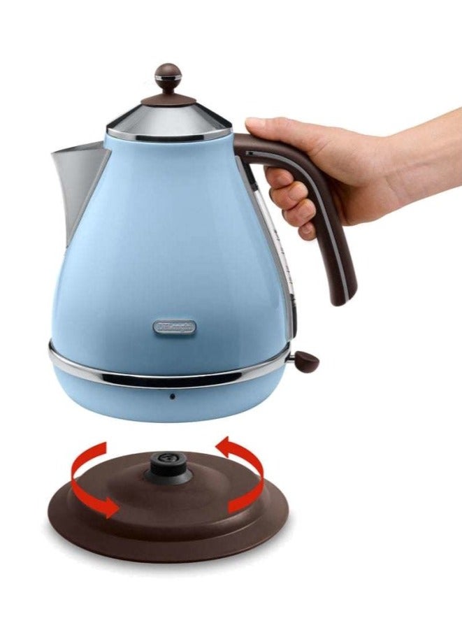 Icona Vintage Electric Kettle 1.7 L 2000 W KBOV2001.AZ Blue