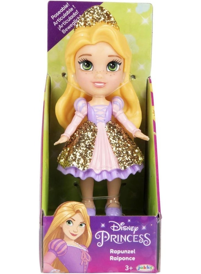 Jakks Pacific Rapunzel Disney Mini Toddler Doll with Glitter