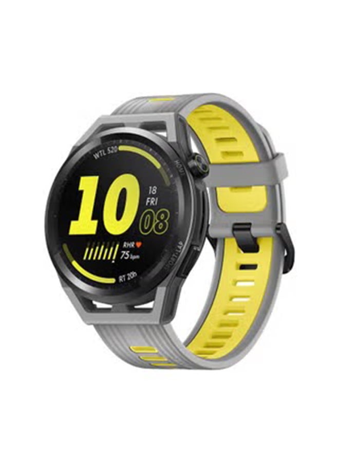 Renewed - GT Runner Smartwatch With Grey Soft Silicone Strap Grey