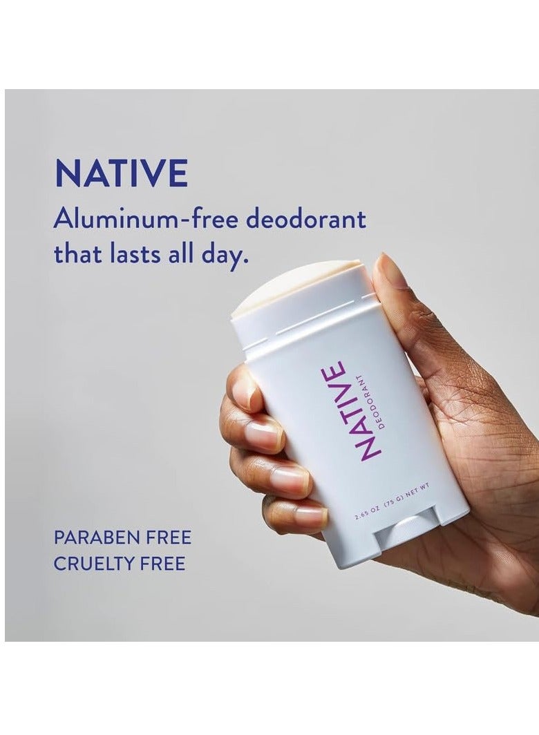 Native Deodorant Contains Naturally Derived Ingredients, 72 Hour Odor Control | Deodorant for Women and Men, Aluminum Free with Baking Soda, Coconut Oil and Shea Butter | Lavender & Rose