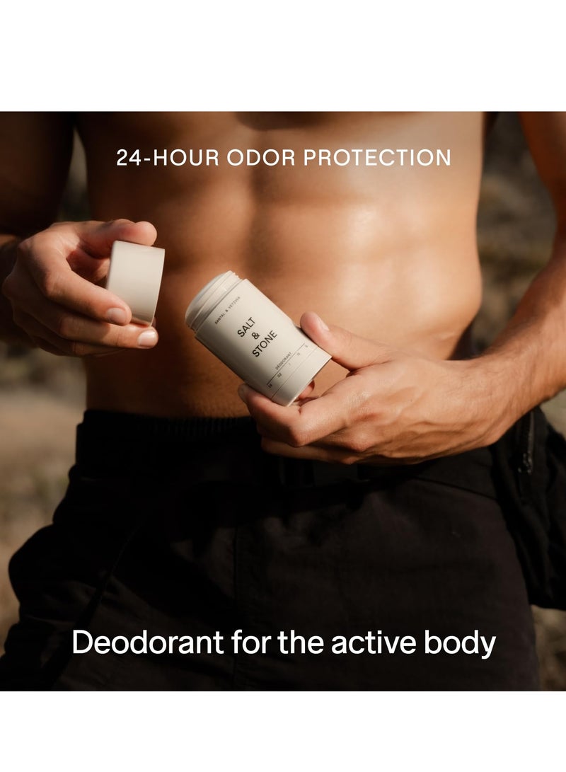 SALT & STONE Deodorant | Extra Strength Natural Deodorant for Women & Men | Aluminum Free with Seaweed Extracts, Shea Butter & Probiotics | Free From Parabens, Sulfates & Phthalates (2.6 oz)