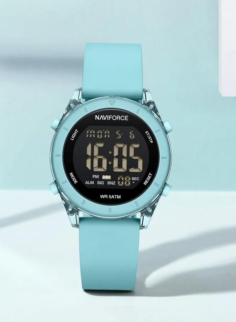 New Naviforce Watch NF-7108 Women's Fashion Watch, Stylish Digits Watch with Silicon Strap for Women