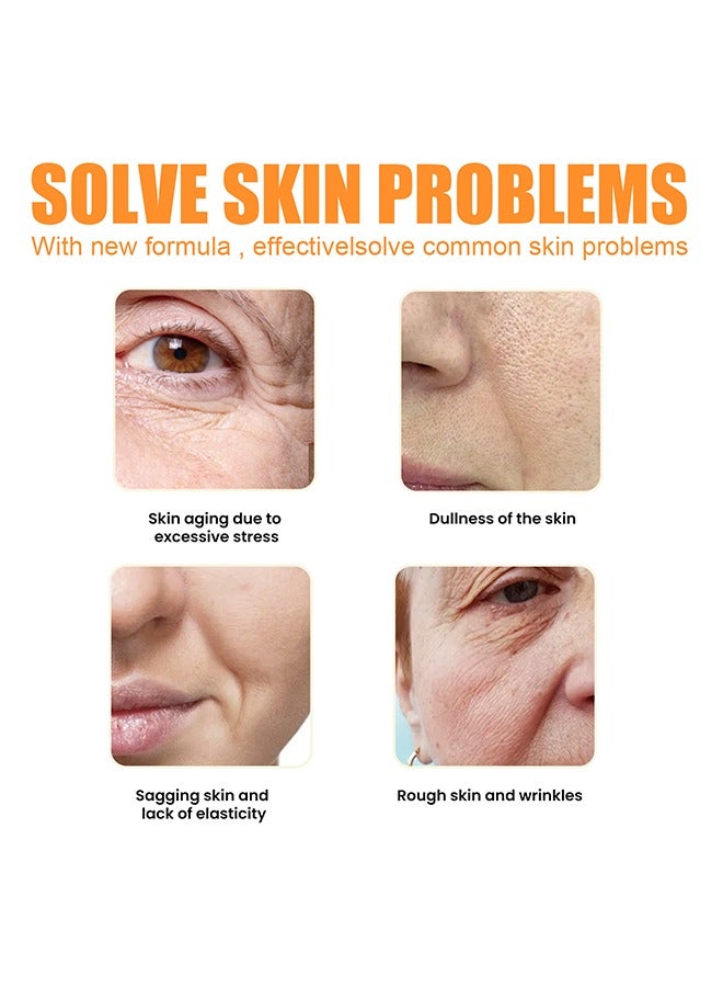 Highprime Collagen Film Eye Mask, Water Soluble Formula, Fade Dark Circles And Eye Lines, Lift And Tighten Mask 4 PCS