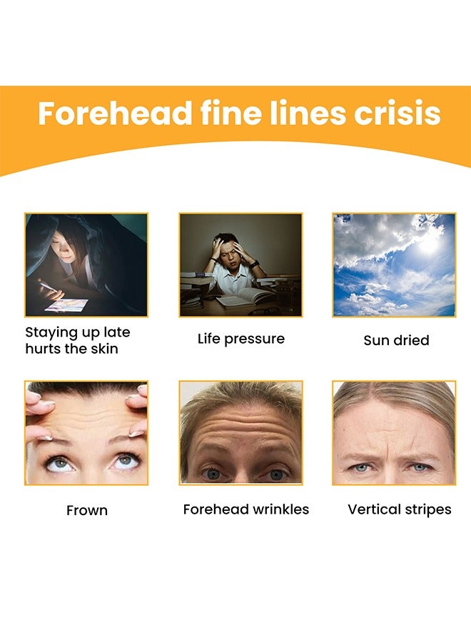 10 PCS Forehead Wrinkle Patch -  Fade and Smooth Wrinkles Lift and Tighten Facial Skin Anti Wrinkle Patch