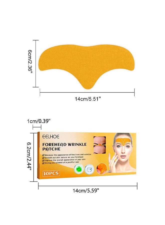 10 PCS Forehead Wrinkle Patch -  Fade and Smooth Wrinkles Lift and Tighten Facial Skin Anti Wrinkle Patch