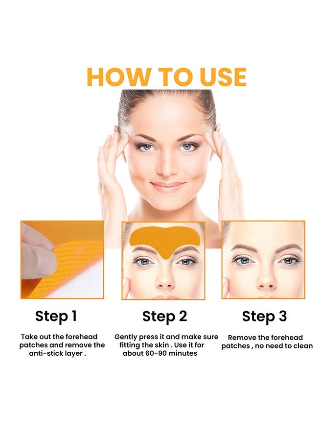 10 PCS Forehead Wrinkle Patch -  Fade and Smooth Wrinkles Lift and Tighten Facial Skin Anti Wrinkle Patch